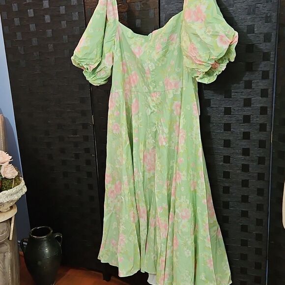 NWT Selkie The Acid Trip Day Dress - Pastel Floral - Size 5X - Picture 9 of 15